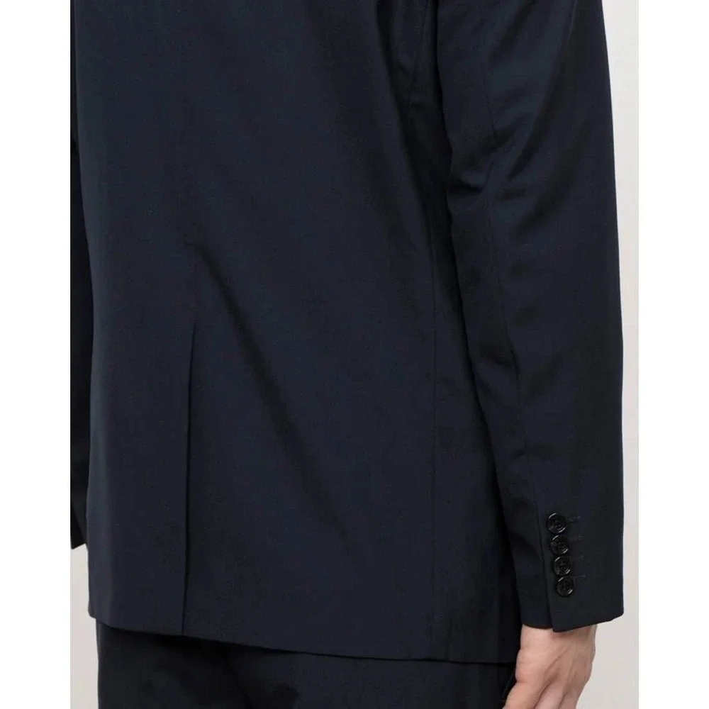 Comme Ca Ism Japanese Brand Mens Tropical Jacket Two Button Navy Suit Blazer / L